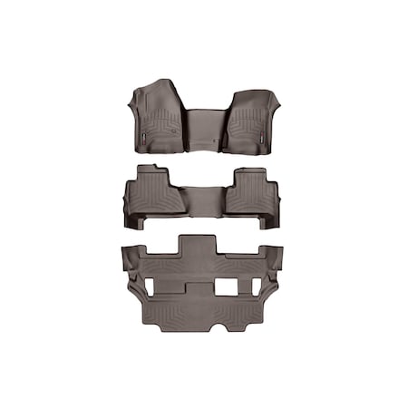 Weathertech Front, Rear, and Rear Floorliners - Over The Hump, 475431-47607-2-5 475431-47607-2-5